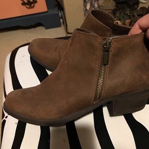 Brown booties size 8